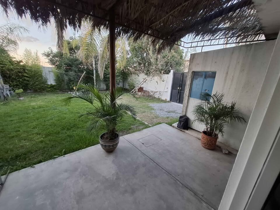 Jardín y terraza de la casa de descanso en Tequisquiapan